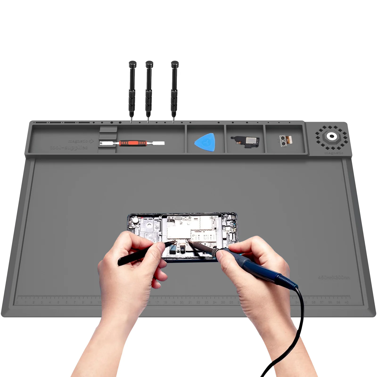 Electronics Repair Workstation - Коврик для паяльной станции, силиконовая ремонтная