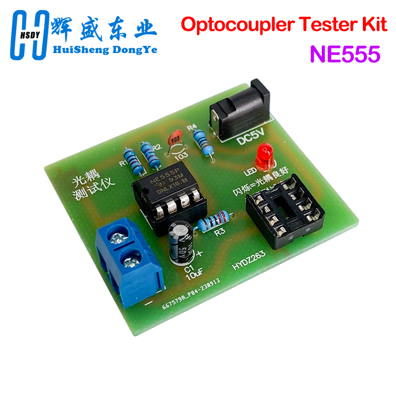 Electronics Repair Table - Комплект тестера оптопары 555, монтажная плата