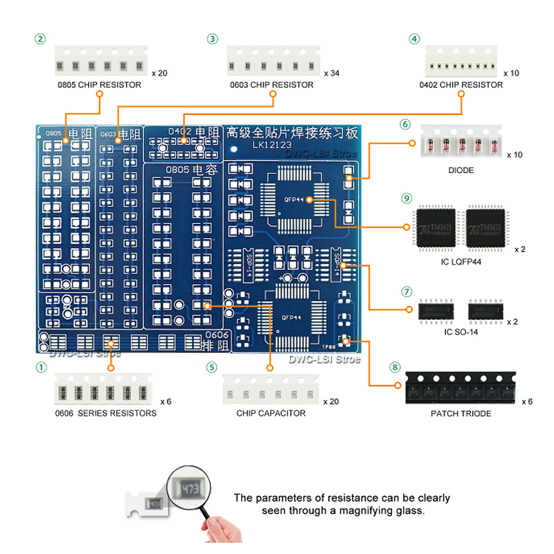 SMD усовершенствованная доска  – обзор и цена Electronics Repair Table