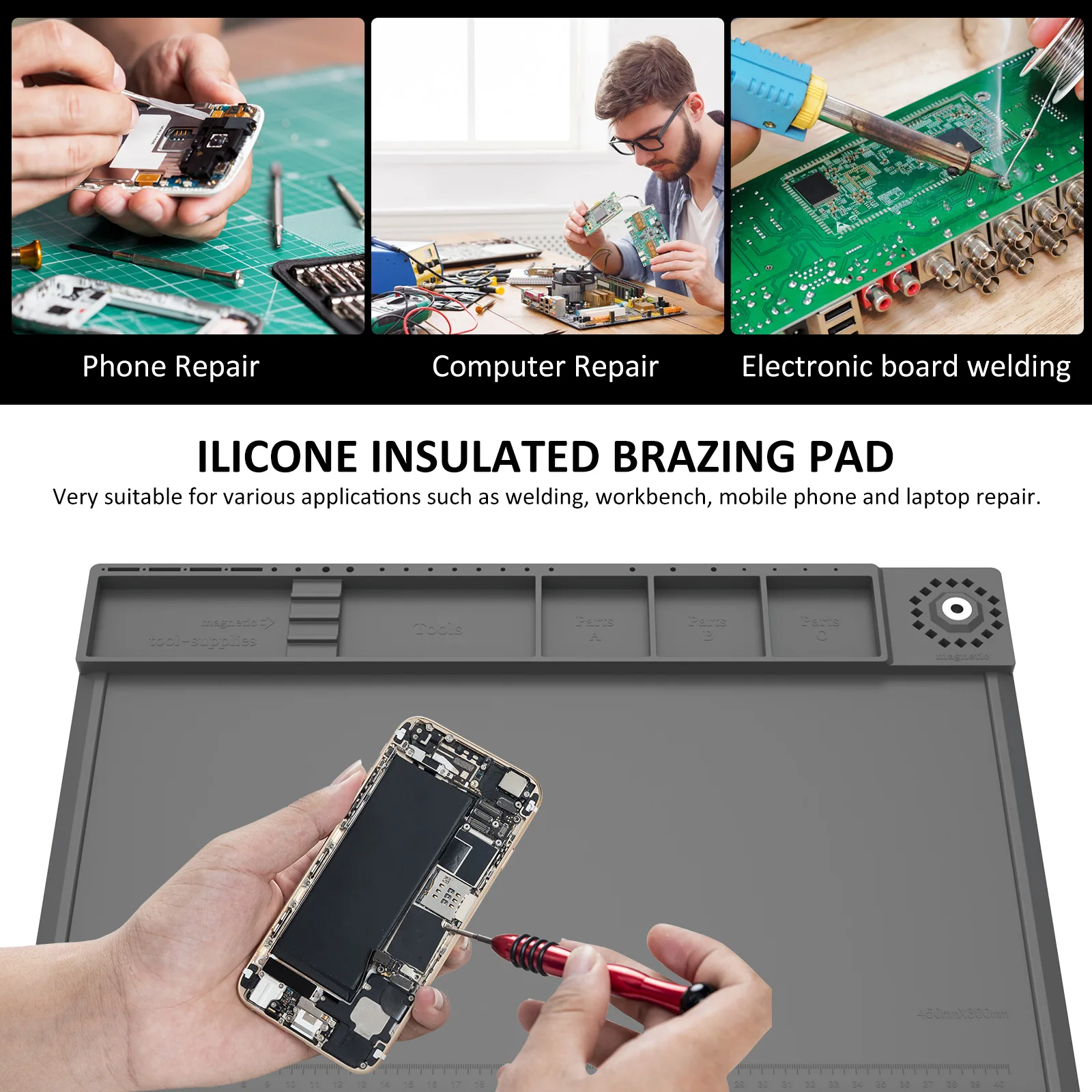Коврик для паяльной станции, с – обзор и цена Electronics Repair Workstation