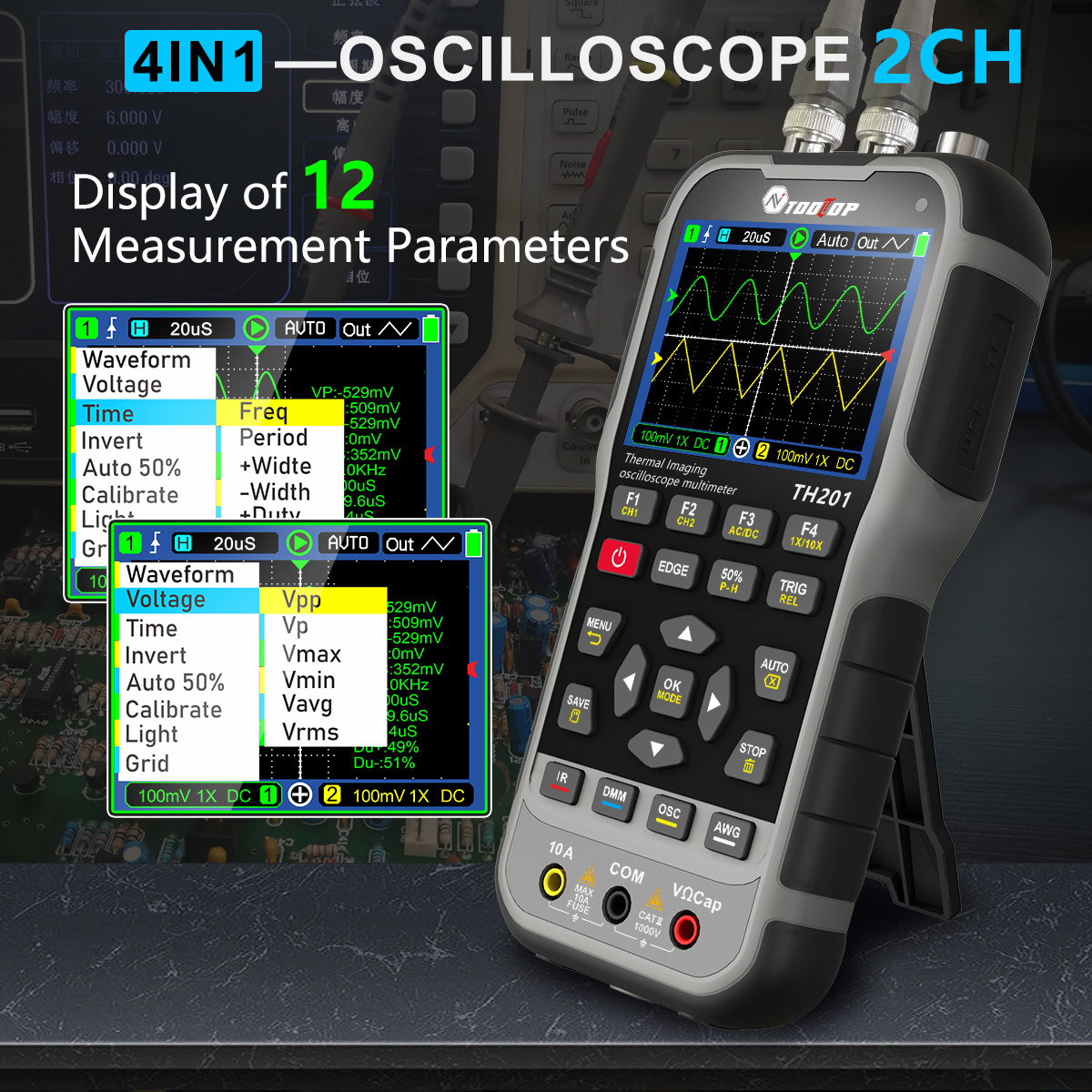 TOOLTOP TH201 4-в-1: Тепловизо – обзор и цена Electronics Repair Equipment