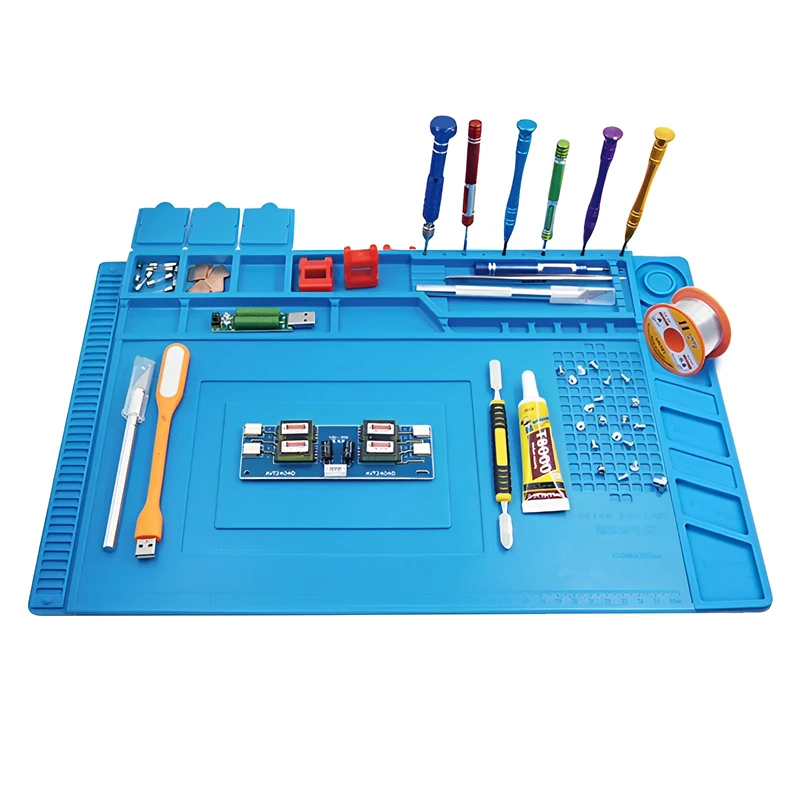 Силиконовый коврик для пайки E – обзор и цена Electronics Repair Table