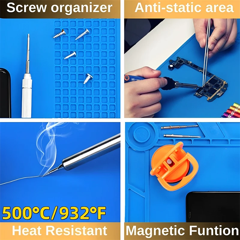 Силиконовый коврик для пайки E – обзор и цена Electronics Repair Table